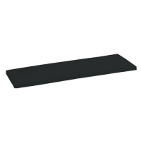Strathwood 3-Seater Hardwood Bench Polyester Cushion, Solid Black Strathwood 3-Seater Hardwood Bench Polyester Cushion, Solid Black