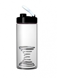 Sun's Tea (TM) 21oz Borosilicate Glass Blender Bottle /Shaker Bottle with hourglass-shape Blending Spring Sun's Tea (TM) 21oz Borosilicate Glass Blender Bottle /Shaker Bottle with hourglass-shape Blending Spring