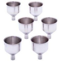 Maxam® 6pc Large Stainless Steel Flask Funnel Set Maxam® 6pc Large Stainless Steel Flask Funnel Set