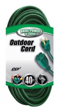 Coleman Cable 02356-05 40-Feet 16/3 Vinyl Landscape Outdoor Extension Cord, Green Coleman Cable 02356-05 40-Feet 16/3 Vinyl Landscape Outdoor Extension Cord, Green