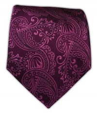 100% Silk Wine Twill Paisley Tie 100% Silk Wine Twill Paisley Tie