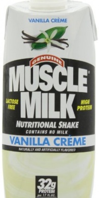 CytoSport Muscle Milk Ready-to-Drink Shake, Vanilla Creme, 17 Ounce Cartons (Pack of 12) CytoSport Muscle Milk Ready-to-Drink Shake, Vanilla Creme, 17 Ounce Cartons (Pack of 12)