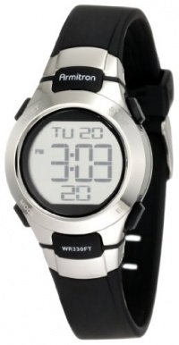 Armitron Women's 457012BLK Sport Chronograph Black Resin Stainless-Steel Accent Strap Watch Armitron Women's 457012BLK Sport Chronograph Black Resin Stainless-Steel Accent Strap Watch