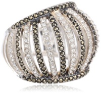 Judith Jack Tassels Sterling Silver Marcasite Crystal Domed Ring, Size 8 Judith Jack Tassels Sterling Silver Marcasite Crystal Domed Ring, Size 8