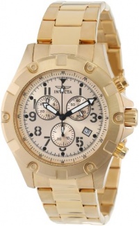 Invicta Men's 13619 Specialty Chronograph Gold Dial 18k Gold Ion-Plated Stainless Steel Watch Invicta Men's 13619 Specialty Chronograph Gold Dial 18k Gold Ion-Plated Stainless Steel Watch