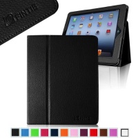Fintie (Black) Folio Leather Case Cover for iPad 4th Generation With Retina Display, the New iPad 3 & iPad 2 (Built-in magnet for sleep / wake feature)-9 color options Fintie (Black) Folio Leather Case Cover for iPad 4th Generation With Retina Display, the New iPad 3 & iPad 2 (Built-in magnet for sleep / wake feature)-9 color options
