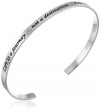 Sterling Silver Life Is A Journey, Not a Destination, Enjoy The Moments Cuff Bracelet