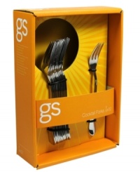 Forks by the dozen. Prepare for a dinner party and stock the buffet with Celebration cocktail forks from Gourmet Settings. Polished stainless steel is dishwasher safe and simple enough to complement any spread. Use for dessert, too! Forks by the dozen. Prepare for a dinner party and stock the buffet with Celebration cocktail forks from Gourmet Settings. Polished stainless steel is dishwasher safe and simple enough to complement any spread. Use for dessert, too!