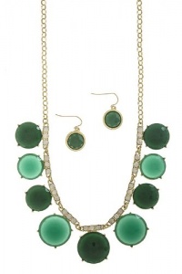 Trendy Jewelry - CRYSTAL CHAIN JEWEL NECKLACE SET- By Fashion Destination | Free Shipping (Green) Trendy Jewelry - CRYSTAL CHAIN JEWEL NECKLACE SET- By Fashion Destination | Free Shipping (Green)