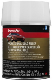 Bondo 233 Professional Gold Filler Quart Can - 14 oz. Bondo 233 Professional Gold Filler Quart Can - 14 oz.