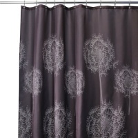 InterDesign Dandelion Shower Curtain, Cocoa, 72-Inch by 72-Inch InterDesign Dandelion Shower Curtain, Cocoa, 72-Inch by 72-Inch