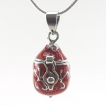 DaisyJewel Limited Edition Christmas Red Ornament Wish Box Dream Box Prayer Box Dainty Snap-Latch Closure Locket Pendant Necklace: This Classic Red and Silver Ornament Locket Has Decorative Silver Accents and a High Gloss Vivid Red Enamel with Translucenc DaisyJewel Limited Edition Christmas Red Ornament Wish Box Dream Box Prayer Box Dainty Snap-Latch Closure Locket Pendant Necklace: This Classic Red and Silver Ornament Locket Has Decorative Silver Accents and a High Gloss Vivid Red Enamel with Translucenc