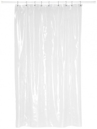Carnation Home Fashions Super Clear 10-Gauge Anti Mildew Stall Size Vinyl Shower Curtain Liner Carnation Home Fashions Super Clear 10-Gauge Anti Mildew Stall Size Vinyl Shower Curtain Liner