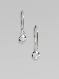 From the Silver Rain Collection. Rose cut diamonds are bezel set in sterling silver for extraordinary sparkle.Diamonds, .12 tcw Sterling silver Drop, about ¾ Ear wire Imported