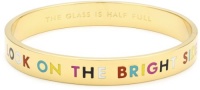 Kate Spade New York The Glass Is Half Full Idiom Bangle Bracelet Kate Spade New York The Glass Is Half Full Idiom Bangle Bracelet