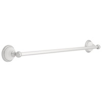 Franklin Brass 126880 Bellini, Bath Hardware Accessory, 24-Inch Towel Bar, Polished Chrome And White Franklin Brass 126880 Bellini, Bath Hardware Accessory, 24-Inch Towel Bar, Polished Chrome And White