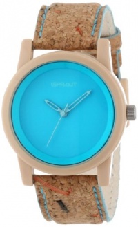 Sprout Unisex ST/5516BLCK Light Blue Dial Cork Strap Eco-Friendly Watch Sprout Unisex ST/5516BLCK Light Blue Dial Cork Strap Eco-Friendly Watch