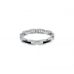 CleverEve Designer Series 11mm Stainless Steel Greek Key Panther Link Bracelet w/ Black Onyx Inlay CleverEve Designer Series 11mm Stainless Steel Greek Key Panther Link Bracelet w/ Black Onyx Inlay