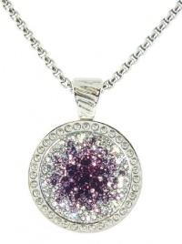 Purple Haze Micro Pave Crystal Ball Marker w/ Swarovski Crystal Chameleon Magnetic Necklace Purple Haze Micro Pave Crystal Ball Marker w/ Swarovski Crystal Chameleon Magnetic Necklace