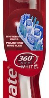 Colgate 360-Degree Optic Full Head Toothbrush, Soft, White Colgate 360-Degree Optic Full Head Toothbrush, Soft, White