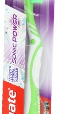 Colgate MaxWhite Adult Full Head Soft, Sonic Powered Toothbrush, Colors Vary Colgate MaxWhite Adult Full Head Soft, Sonic Powered Toothbrush, Colors Vary