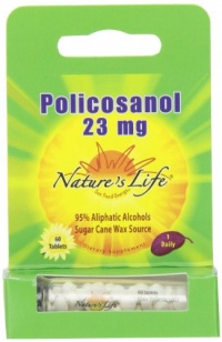 Nature's Life Policosanol Tablets, 23 Mg, 60 Count Nature's Life Policosanol Tablets, 23 Mg, 60 Count