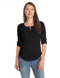 Alternative - Ladies' Rolled Sleeve Scoopneck Henley - 4016