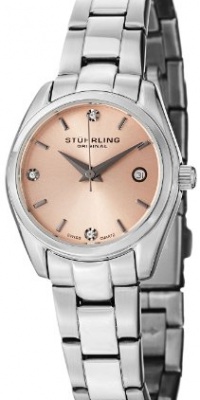 Stuhrling Original Women's 414L.02 Classic Ascot Prime Stainless Steel Bracelet Watch with Pink Dial and Swarovski Crystals Stuhrling Original Women's 414L.02 Classic Ascot Prime Stainless Steel Bracelet Watch with Pink Dial and Swarovski Crystals