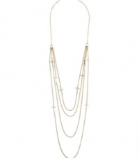 G by GUESS Women's Gold-Tone Long Layered Cross Necklace, GOLD G by GUESS Women's Gold-Tone Long Layered Cross Necklace, GOLD