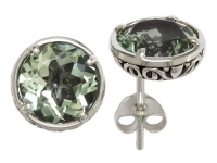 Balissima By Effy Collection Sterling Silver Green Amethyst Earrings Balissima By Effy Collection Sterling Silver Green Amethyst Earrings