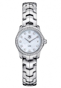 TAG Heuer Women's WJF1417.BA0589 Link Diamond Accented Bezel and Dial Watch TAG Heuer Women's WJF1417.BA0589 Link Diamond Accented Bezel and Dial Watch