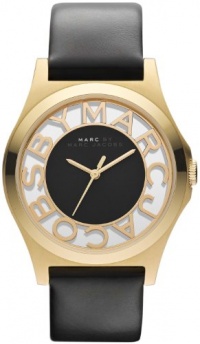 Marc by Marc Jacobs Henry Skeleton Gold Leather Watch - MBM1246 Marc by Marc Jacobs Henry Skeleton Gold Leather Watch - MBM1246