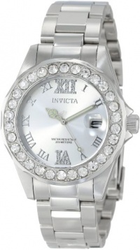 Invicta Women's 15251 Pro Diver Silver Dial Crystal Accented Stainless Steel Watch Invicta Women's 15251 Pro Diver Silver Dial Crystal Accented Stainless Steel Watch