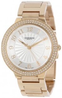 Akribos XXIV Men's AK584YG Impeccable Swiss Quartz Swarovski Crystal Stainless Steel Bracelet Watch Akribos XXIV Men's AK584YG Impeccable Swiss Quartz Swarovski Crystal Stainless Steel Bracelet Watch
