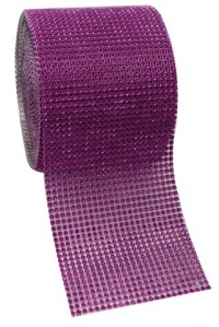 Purple Diamond Rhinestone Mesh Ribbon, Wedding Ribbon, Diaper Cake Ribbon, 4.75 x 10 Yards, 24 Row, 1 Roll Purple Diamond Rhinestone Mesh Ribbon, Wedding Ribbon, Diaper Cake Ribbon, 4.75 x 10 Yards, 24 Row, 1 Roll