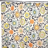 Waverly Traditions by Famous Home Fashions Pom Pom Play Confetti 100-Percent Polyester Shower Curtain Waverly Traditions by Famous Home Fashions Pom Pom Play Confetti 100-Percent Polyester Shower Curtain