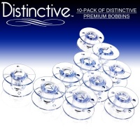 Distinctive 10-Pack of Style SA-156 Premium Sewing Machine Bobbins Made to Fit Brother Sewing Machines Distinctive 10-Pack of Style SA-156 Premium Sewing Machine Bobbins Made to Fit Brother Sewing Machines