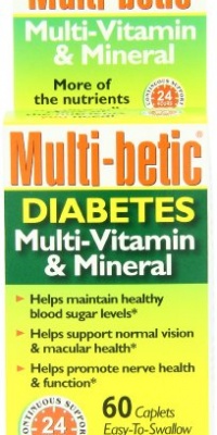 Multi-Betic Multi-Vitamin/Mineral/Antioxidant Tablets, Advanced Diabetic Formula, 60-Count Boxes (Pack of 2) Multi-Betic Multi-Vitamin/Mineral/Antioxidant Tablets, Advanced Diabetic Formula, 60-Count Boxes (Pack of 2)