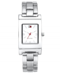 A sleek steel watch from Tommy Hilfiger with a reversible bracelet. Change your look on the fly with sophisticated silver or golden glam. A sleek steel watch from Tommy Hilfiger with a reversible bracelet. Change your look on the fly with sophisticated silver or golden glam.