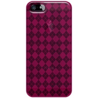 Amzer Luxe Argyle High Gloss TPU Soft Gel Skin Fit Case Cover for iPhone 5 - Skin - Retail Packaging - Hot Pink Amzer Luxe Argyle High Gloss TPU Soft Gel Skin Fit Case Cover for iPhone 5 - Skin - Retail Packaging - Hot Pink