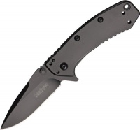 Kershaw Knives 1555BLK Kershaw Cryo Hinderer Assisted Opening Framelock with Black DLC Finish Standard Edge Blade Kershaw Knives 1555BLK Kershaw Cryo Hinderer Assisted Opening Framelock with Black DLC Finish Standard Edge Blade