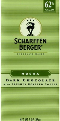 Scharffen Berger Chocolate Bar, Mocha (Dark Chocolate with Freshly Roasted Coffee) (62% Cacao), 3-Ounce Packages (Pack of 6) Scharffen Berger Chocolate Bar, Mocha (Dark Chocolate with Freshly Roasted Coffee) (62% Cacao), 3-Ounce Packages (Pack of 6)