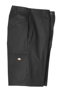 Dickies Occupational Workwear LR642BK 38 Polyester/ Cotton Relaxed Fit Men's Premium Industrial Multi-Use Pocket Short with Hidden Snap Closure, 38 Waist Size, 11 Inseam, Black Dickies Occupational Workwear LR642BK 38 Polyester/ Cotton Relaxed Fit Men's Premium Industrial Multi-Use Pocket Short with Hidden Snap Closure, 38 Waist Size, 11 Inseam, Black