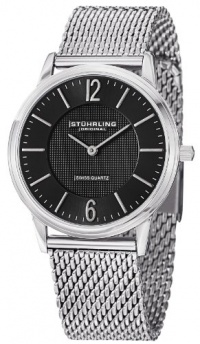 Stuhrling Original Men's 122.33111 Classic Ascot Somerset Elite Swiss Quartz Ultra Slim Black Dial Mesh Bracelet Watch Stuhrling Original Men's 122.33111 Classic Ascot Somerset Elite Swiss Quartz Ultra Slim Black Dial Mesh Bracelet Watch