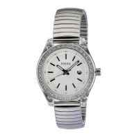 Fossil Women's ES2906 Stainless Steel band expands to the perfect fit Stainless Steel Case Crystal Bezel Silver Dial Watch Fossil Women's ES2906 Stainless Steel band expands to the perfect fit Stainless Steel Case Crystal Bezel Silver Dial Watch