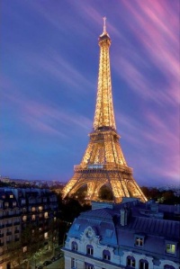 Eiffel Tower at Dusk-Paris, Photography Poster Print, 24 by 36-Inch Eiffel Tower at Dusk-Paris, Photography Poster Print, 24 by 36-Inch