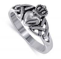 LWRS043 Nickel Free .925 Sterling Silver Irish Claddagh Friendship and Love Band Polished Finish Ring Size 4, 5, 6, 7, 8, 9, 10, 11, 12, 13 LWRS043 Nickel Free .925 Sterling Silver Irish Claddagh Friendship and Love Band Polished Finish Ring Size 4, 5, 6, 7, 8, 9, 10, 11, 12, 13