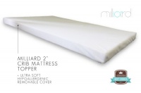 Milliard 2-Inch Ventilated Memory Foam Crib/Toddler Bed Mattress Topper with Removable Waterproof 65-Percent Cotton Non-Slip Cover Milliard 2-Inch Ventilated Memory Foam Crib/Toddler Bed Mattress Topper with Removable Waterproof 65-Percent Cotton Non-Slip Cover