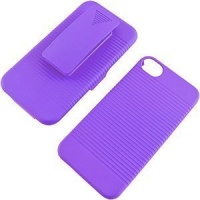 Eagle Cell POIPHONE4RSTHL05 SkinnySuit Clipster Combo Case with Kick Stand and Holster Belt Clip for iPhone 4 - Retail Packaging - Purple Eagle Cell POIPHONE4RSTHL05 SkinnySuit Clipster Combo Case with Kick Stand and Holster Belt Clip for iPhone 4 - Retail Packaging - Purple