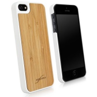 BoxWave True Bamboo Minimus Apple iPhone 5 Case, Genuine Bamboo Wood Backing Shell Case Cover with Durable Plastic Edges with Smooth Matte Finish (Winter White) BoxWave True Bamboo Minimus Apple iPhone 5 Case, Genuine Bamboo Wood Backing Shell Case Cover with Durable Plastic Edges with Smooth Matte Finish (Winter White)
